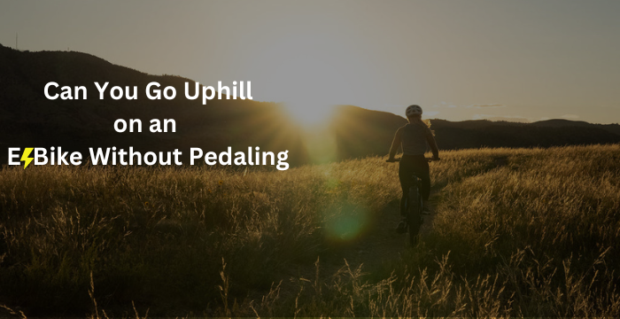 Can You Go Uphill On An Electric Bike Without Pedaling