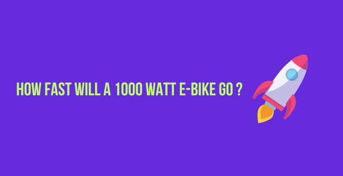 How Fast Will A 1000 Watt E-Bike Go